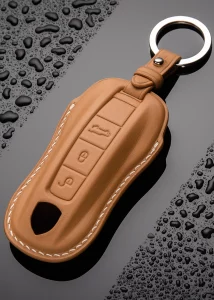 Porsche key pouch in leather
